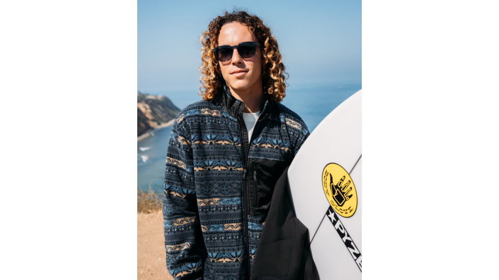 Body Glove Timeless Tribal Fleece Jacket - Tribal 5A859694, M, BLACK- SAND PRINT, DJ4791PO-BKS-M