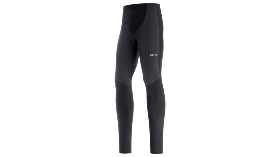 GOREWEAR Mens C3 Partial GORE-TEX INFINIUMTM Thermo Cycling Tights+ in Black/Fireball Small Form fit B0AD3236, 100650-99AY-M