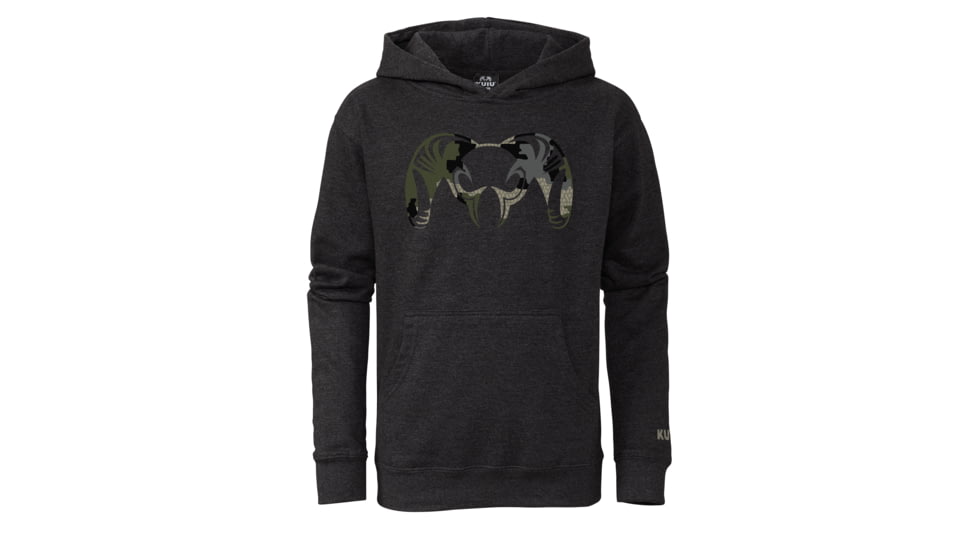 Kuiu Youth Big Ram Hoodie, Verde, XL, Cotton, Adult, Unisex, 7529878880414