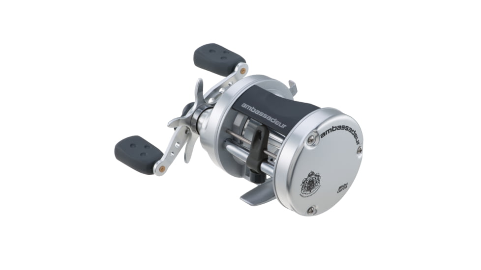 Abu Garcia Ambassadeur S Round Baitcast Reel, 5.1/1, Right, 6500, Clam Pack, AMBS-6500-C
