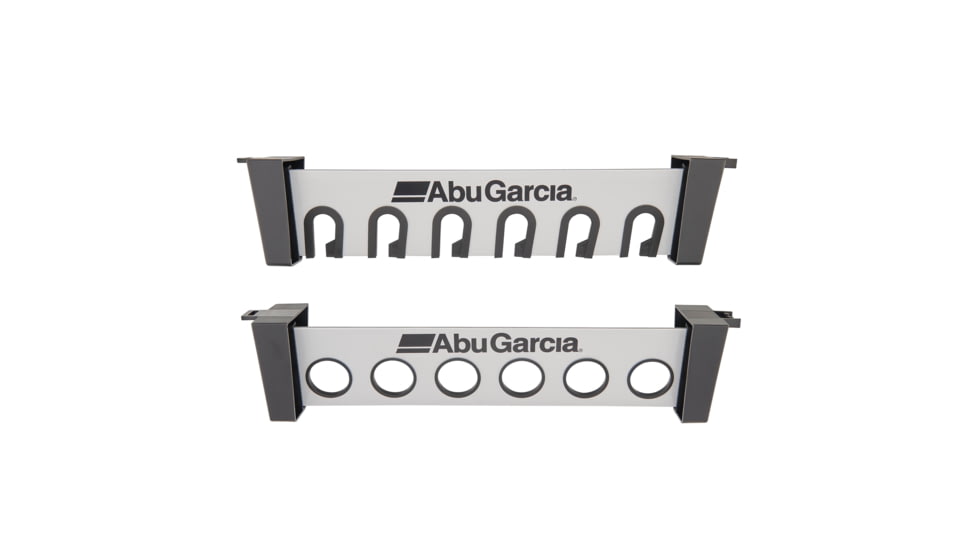 Abu Garcia Horizontal 6 Rod Rack, Silver 1546018
