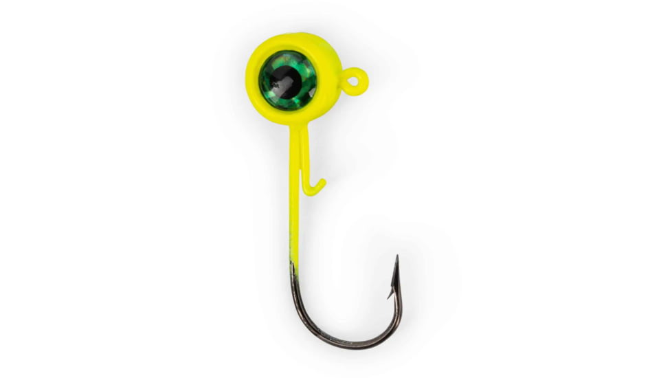 ACC Crappie Stix Crappie Jig Heads, Chartreuse, 1/16 oz, JH-116-8-CHRT