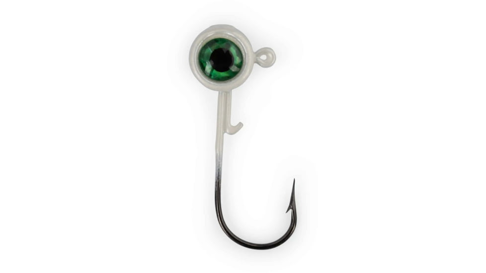 ACC Crappie Stix Crappie Jig Heads, White, 1/8 oz, JH-18-8-WHTE