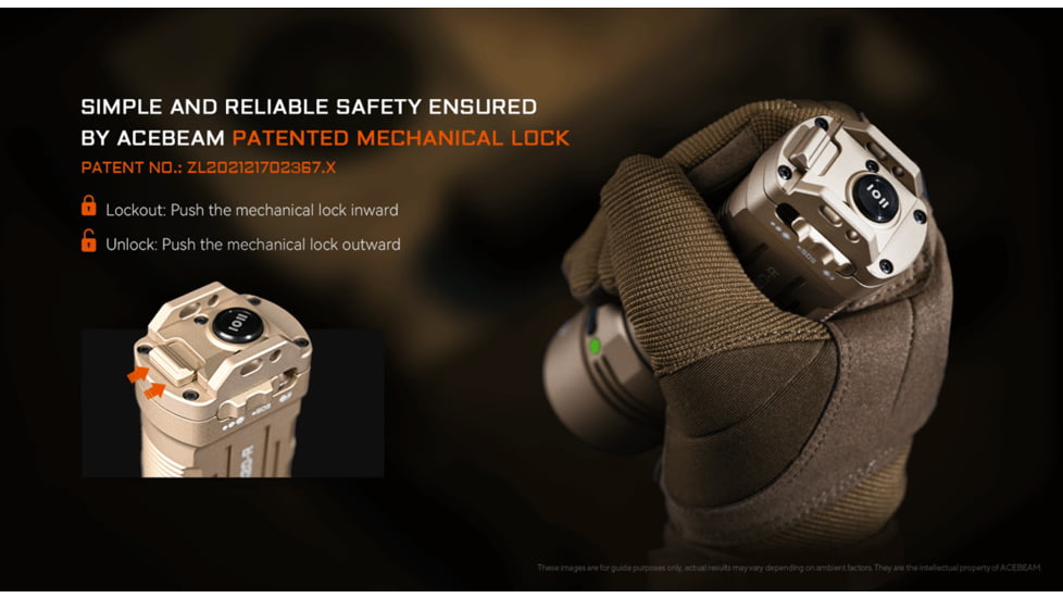 Acebeam X20-R 18650 Li-ion 10000 Lumens LED Flashlight, Desert, X20-R Desert