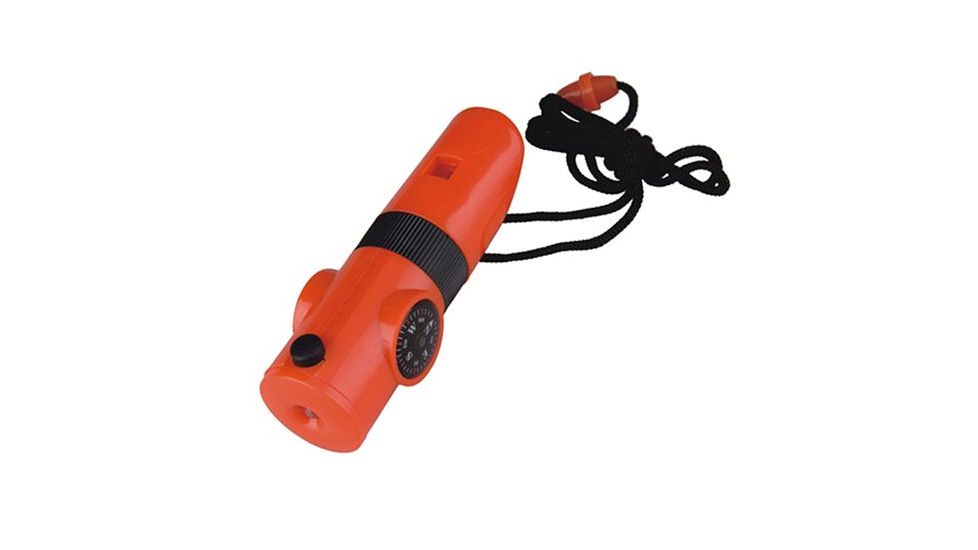 Acecamp 7-Function Whistle, Orange, Orange, 1 Year Limited Warranty, ACE-3347