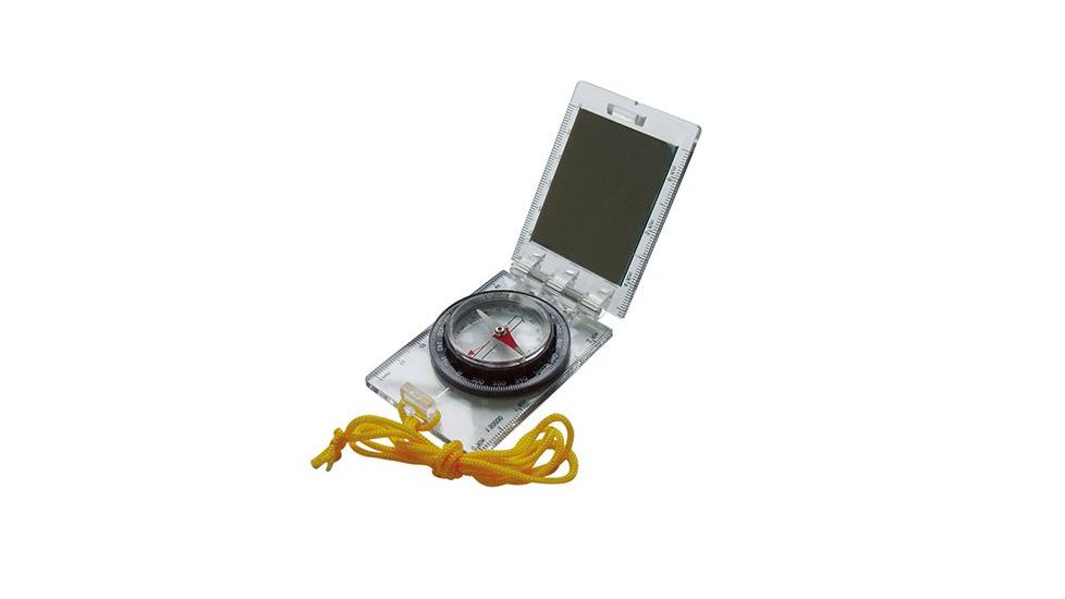 Acecamp Foldable Map Compass with Mirror, Transparent, 1 Year Limited Warranty, ACE-3114