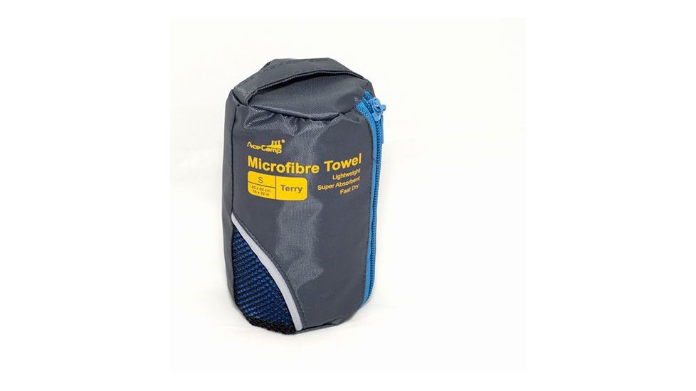Acecamp Microfiber Towel Terry, SM, Blue, Blue, Small, 1 Year Limited Warranty, ACE-5186