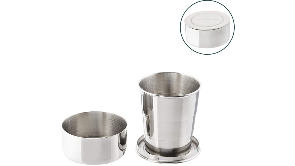 Acecamp Stainless Steel Collapsible Cup, 2oz, ACE-1528