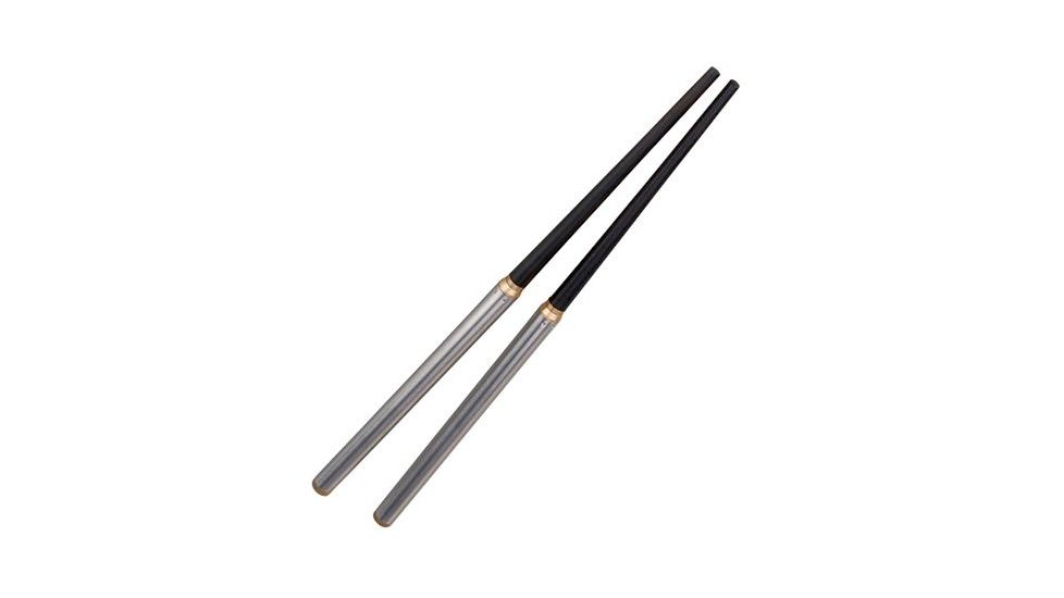 Acecamp Stainless Steel Folding Chopsticks, Black/Matte Silver, 1 Year Limited Warranty, ACE-1573