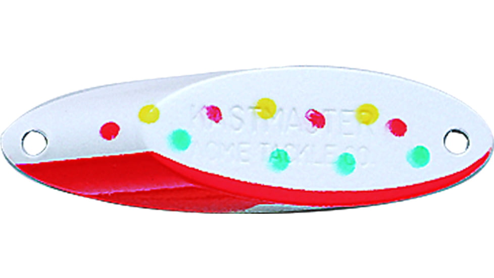 Acme Kastmaster Spoon, 2in, 3/8oz, Candy &amp; Pearl Red, SW138/CDY