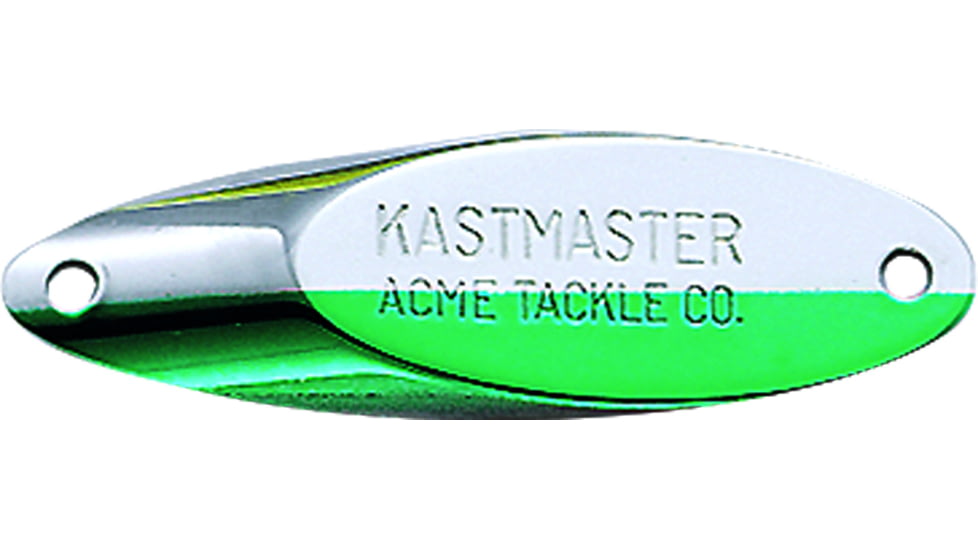Acme Kastmaster XL Spoon, 2 3/4in, 1oz, Chrome &amp; Neon Green, SW12/CHNG