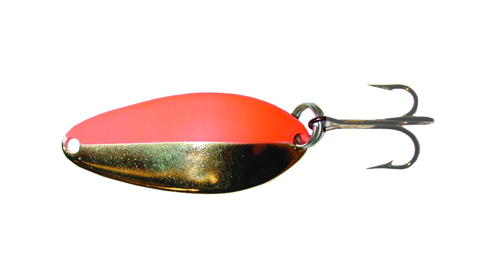 Acme Little Cleo Spoon, 1 7/8in, 1/3oz, Sinking, Gold &amp; Fluorescent Orange, C100/GFS