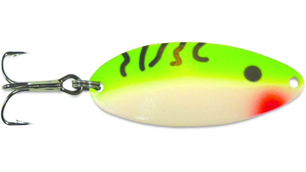 Acme Little Cleo Spoon, 1 7/8in, 1/3oz, Sinking, Super Glow Green Digger, C100SG/GD