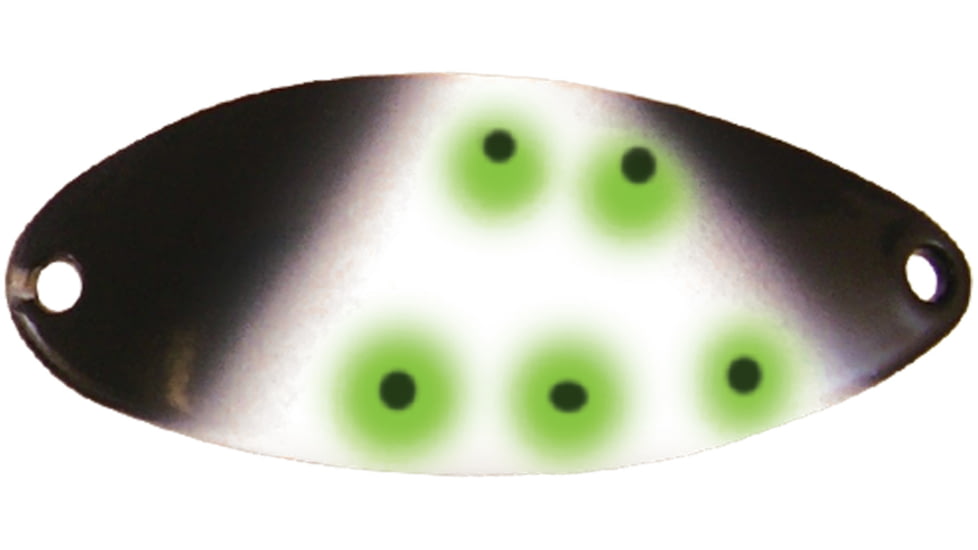 Acme Little Cleo Spoon, 2 1/2in, 3/4oz, Glow Nasty Glare, C340GL/NG