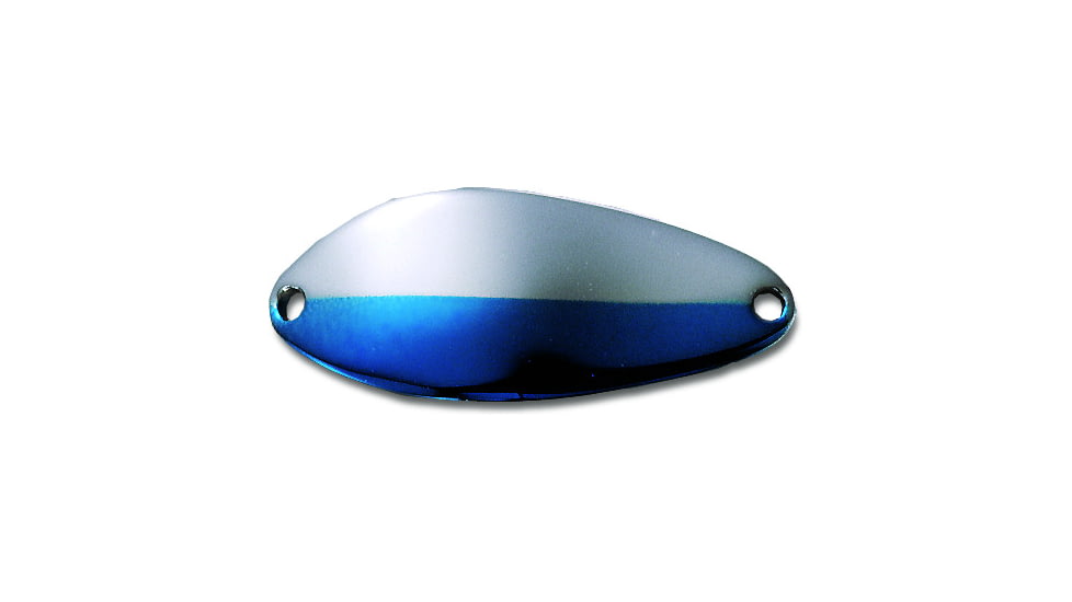 Acme Little Cleo Spoon, 2 1/8in, 2/3oz, Sinking, Nickel &amp; Neon Blue, C230/NNB