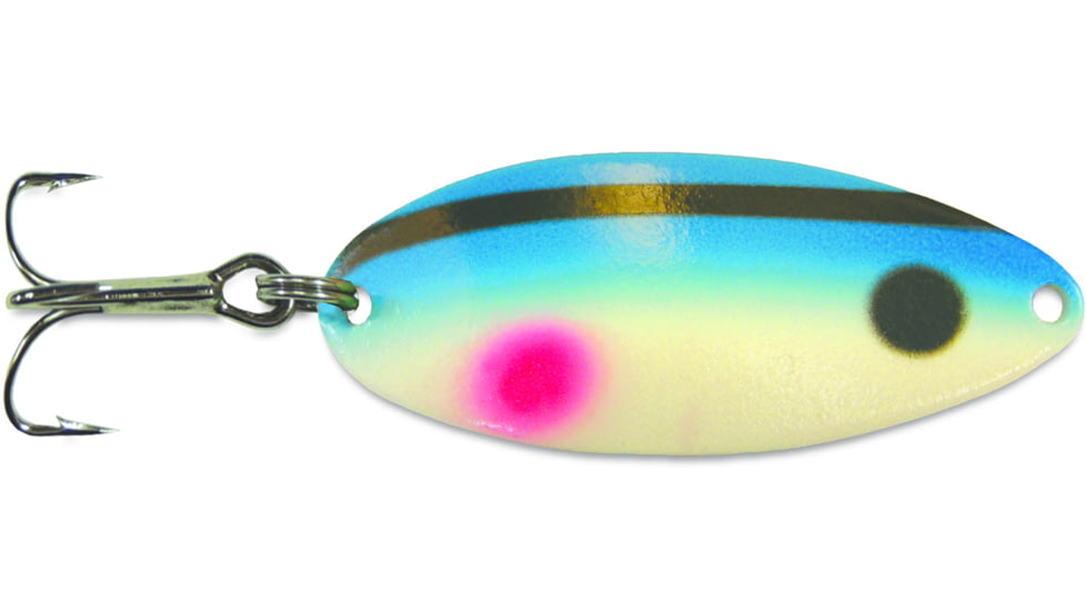 Acme Little Cleo Spoon, 2 1/8in, 2/5oz, Sinking, Super Glow Bloody Nose, C200SG/BN