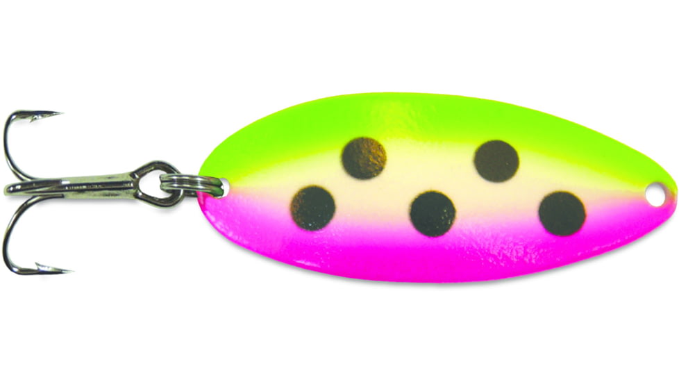 Acme Little Cleo Spoon, 2 1/8in, 2/5oz, Sinking, Super Glow Watermelon, C200SG/WM