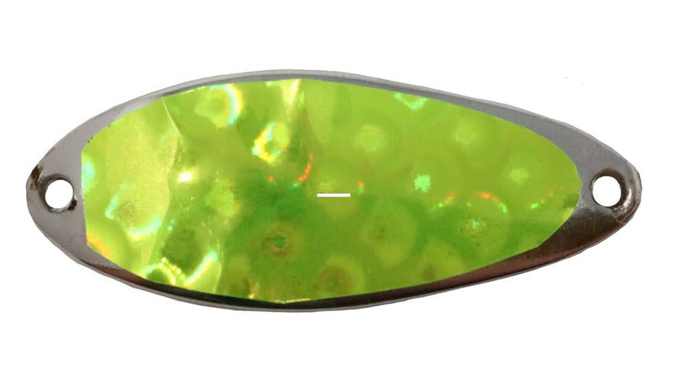 Acme Little Cleo Spoon, Chartreuse/Silver Foil, 1/3oz, C100/CSF