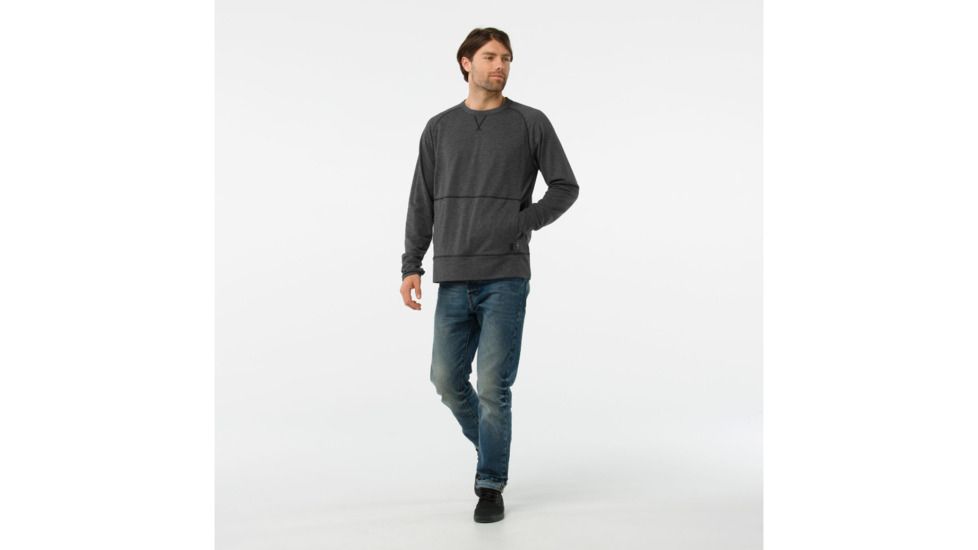 Smartwool Active Reset Crew-Men's, Charcoal, Large, SW000275003-L