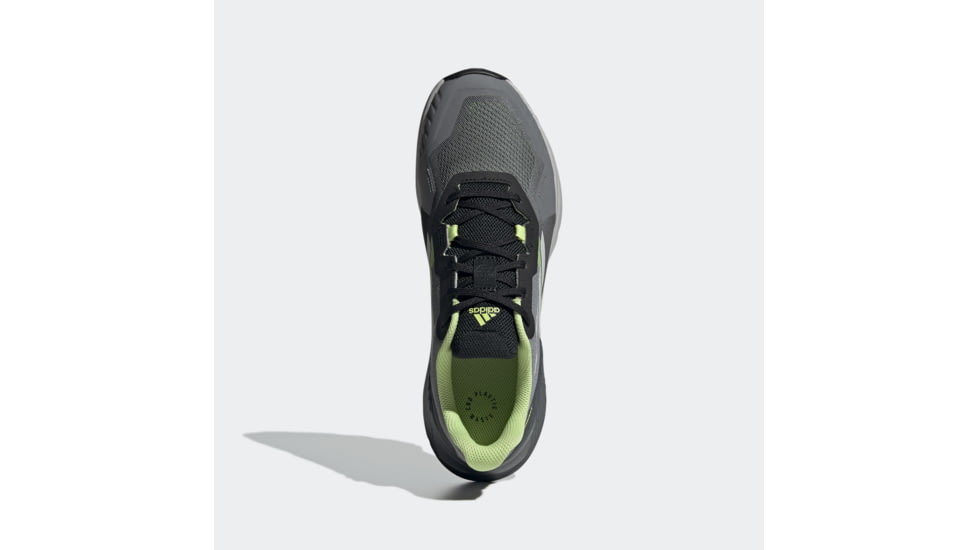 Adidas Terrex Soulstride Trailrunning Shoes - Men's, Grey Four/Grey Two/Pulse Lime, 10, GZ9034-10