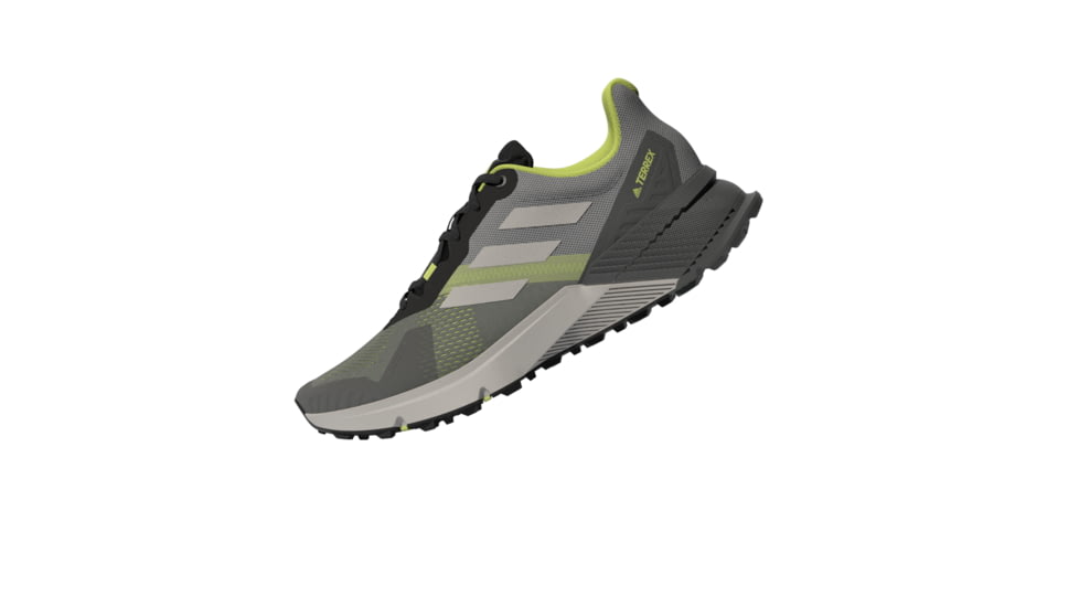 Adidas Terrex Soulstride Trailrunning Shoes - Men's, Grey Four/Grey Two/Pulse Lime, 10, GZ9034-10