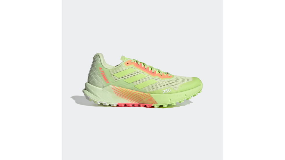 Adidas Terrex Agravic Flow 2 Trail Running Shoes - Womens, Almost Lime/Pulse Lime/Turbo, 7, H03191-7