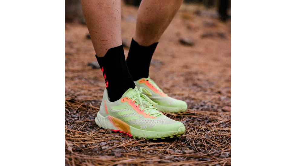 Adidas Terrex Agravic Flow 2 Trail Running Shoes - Womens, Almost Lime/Pulse Lime/Turbo, 7, H03191-7