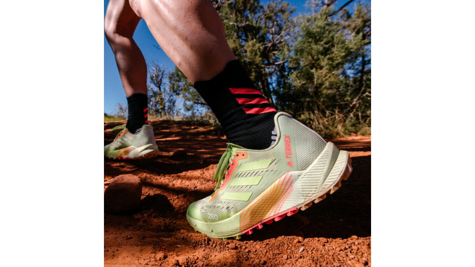 Adidas Terrex Agravic Flow 2 Trail Running Shoes - Womens, Almost Lime/Pulse Lime/Turbo, 7, H03191-7