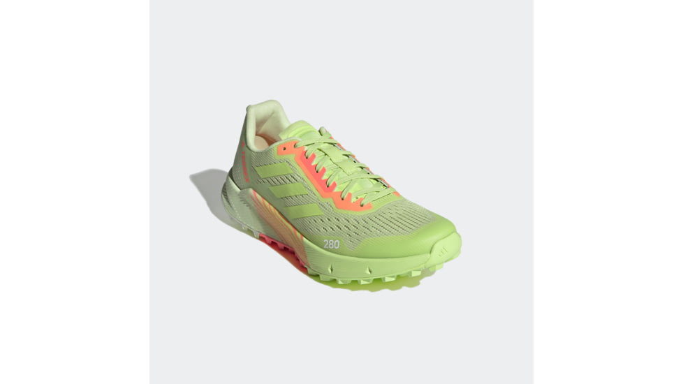 Adidas Terrex Agravic Flow 2 Trail Running Shoes - Womens, Almost Lime/Pulse Lime/Turbo, 7, H03191-7