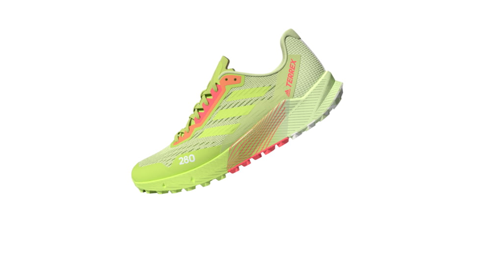 Adidas Terrex Agravic Flow 2 Trail Running Shoes - Womens, Almost Lime/Pulse Lime/Turbo, 7, H03191-7