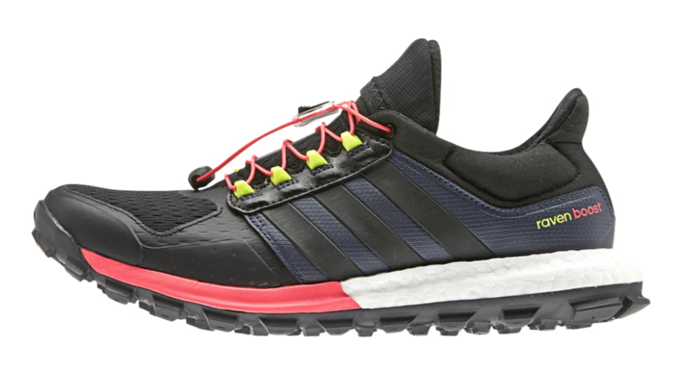 Adidas Terrex Adistar Raven Boost Trail Running Shoe - Womens-Black/Black/Red-Medium-6 US