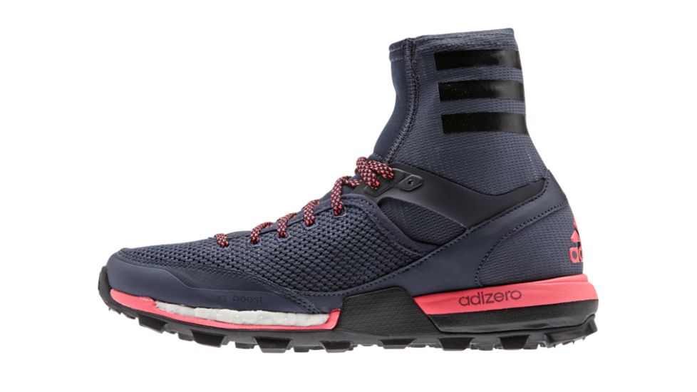 Adidas Terrex Adizero XT Boost Trail Running Shoe - Womens-Grey/Black/Red-Medium-6.5 US