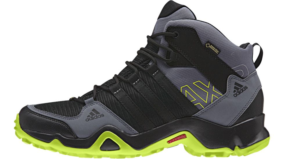 AX2 Mid GTX Hiking Boot - Mens-Black/Slime/Onix-Medium-9.5