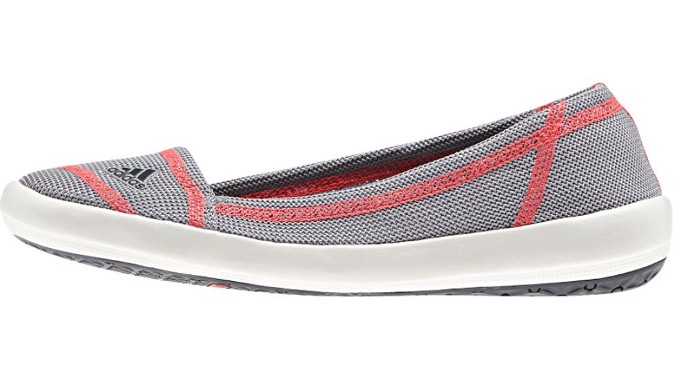 Adidas Terrex Boat Slip On Sleek Watersport Shoe - Women's -Grey/Flash Red-Medium-11 US