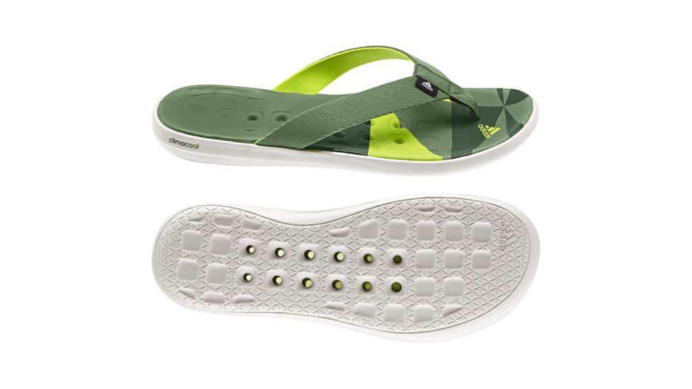 Adidas Terrex Climacool Boat Flip Sandal - Men's-Tribe Green/Slime/Chalk-13 US