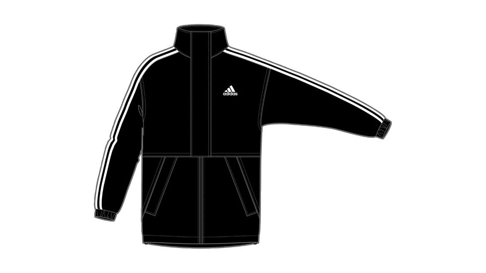 Adidas Terrex Demo, Insulated Jacket - Mens, Black/Black/White, Medium, EH3998-M-DEMO