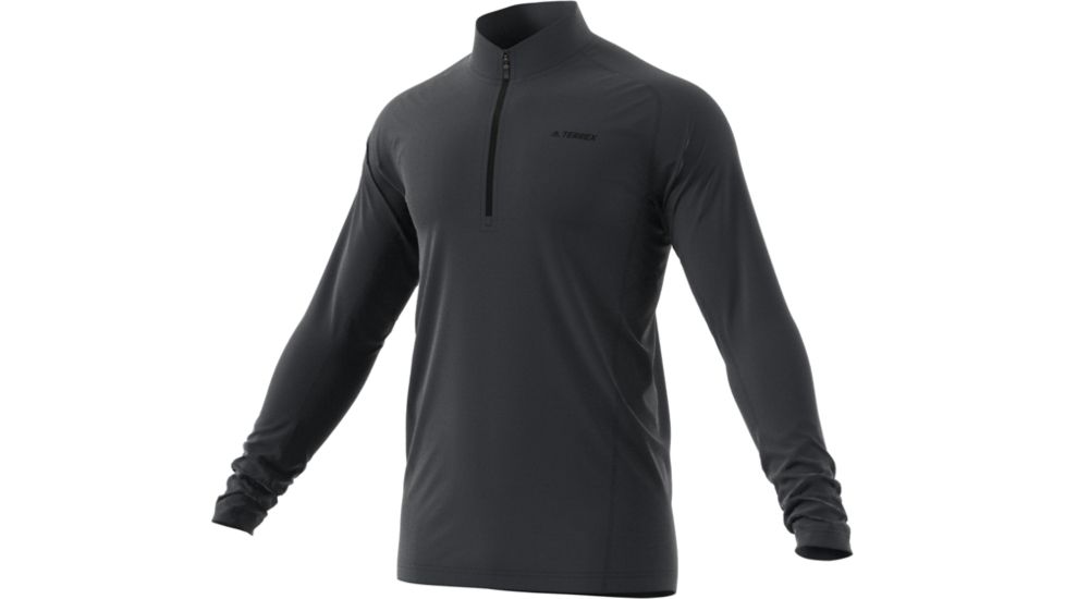 Adidas Terrex Demo, Tracerocker 1/2 Zip - Men's, Carbon, Medium DZ5954-M-DEMO