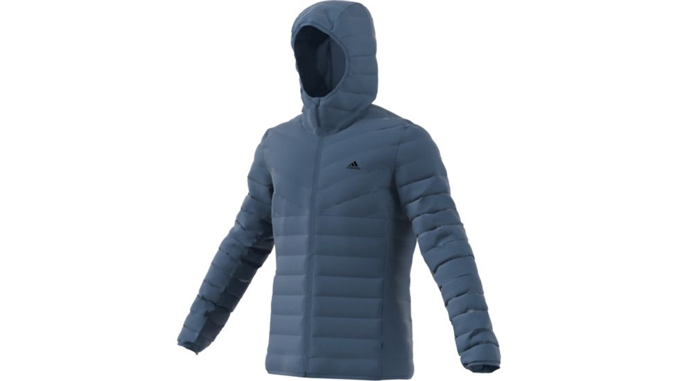 Adidas Terrex Demo, Varilite Soft 3-Stripe Hooded Jacket - Men's, Tech Ink, Medium DZ1414-M-DEMO