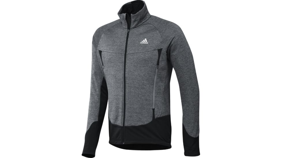 Adidas Terrex Hiking Fleece Jacket - Men's-LigScarlet/Craft Red/Power Purple-Small