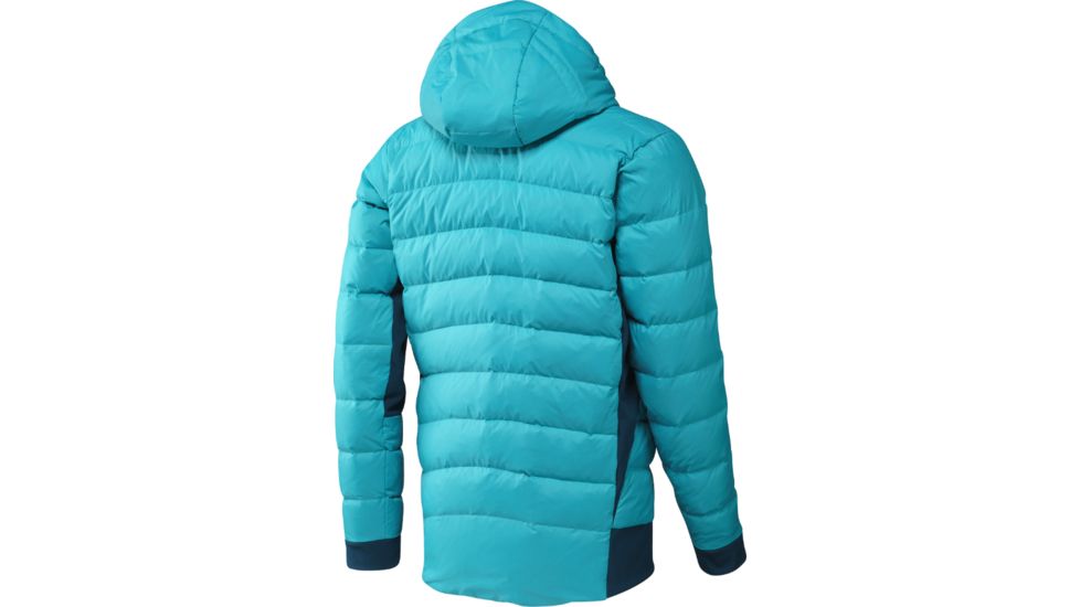 Adidas Terrex Hiking Hybrid Down Hoodie - Men's-Lab Green-Small