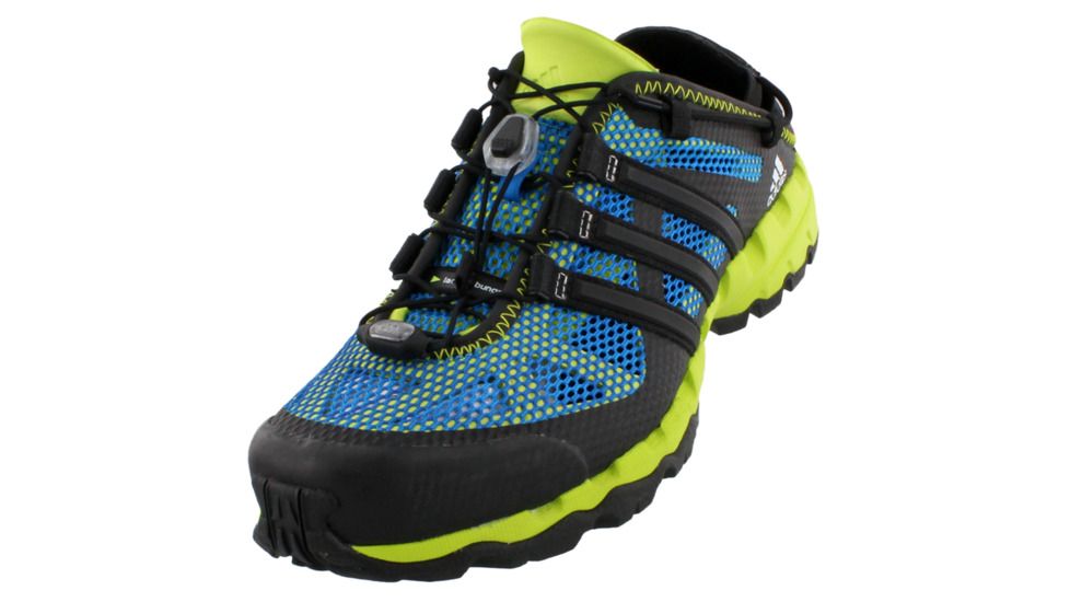 Adidas Terrex Hydroterra Shandal Watersport Shoe - Men's-Solar Blue/Black/Yellow-Medium-13 US