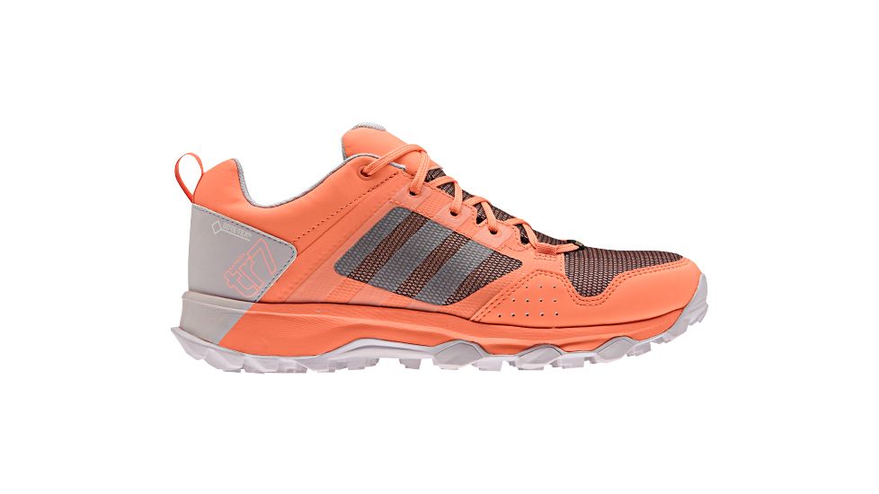 Adidas Terrex Kanadia 7 Trail GTX Trail Running Shoe - Women's-Orange/White/Purple-Medium-6.5