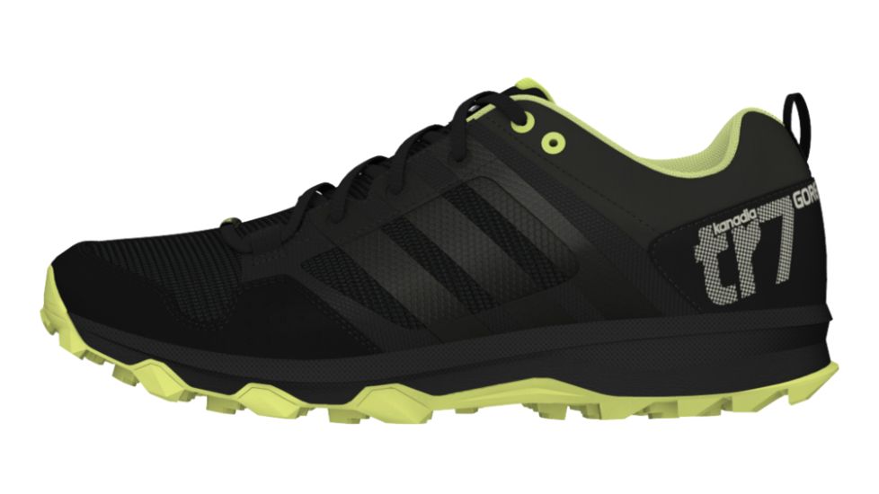 Adidas Terrex Kanadia 7 Trail GTX Trail Running Shoe - Womens-Black/Yellow/Chalk-Medium-6.5 US