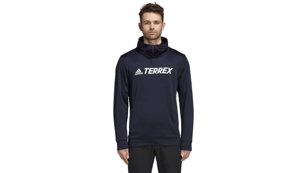 Adidas Terrex Logo Hoodie - Men's, Legend Ink, Medium, CY2149-M