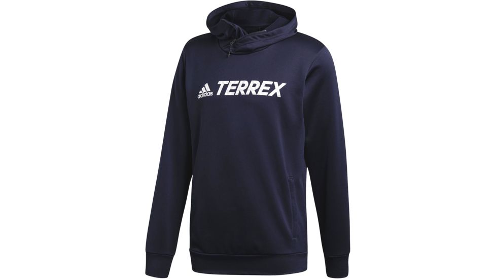 Adidas Terrex Logo Hoodie - Men's, Legend Ink, Medium, CY2149-M