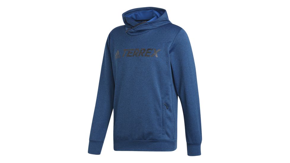Adidas Terrex Logo Hoodie - Men's, Blue Beauty, DT4829-DEMO