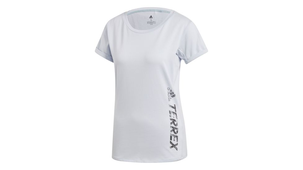 Adidas Terrex Logo Tee - Women's, Aero Blue, DT4213-DEMO