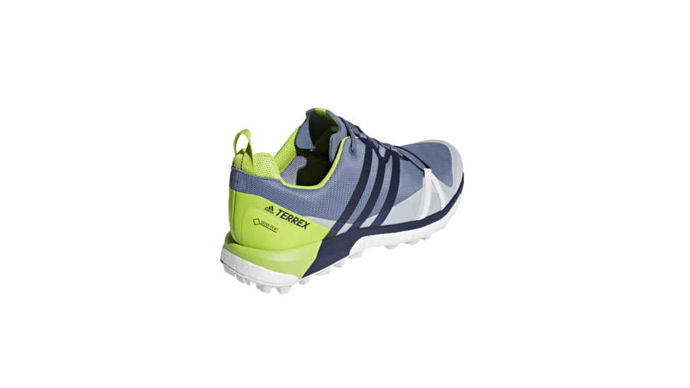 Adidas Terrex Men's Terrex Agravic Trailrunning Shoes, Raw Steel/ Navy/Solar Slime, 6 US, CM7613-6