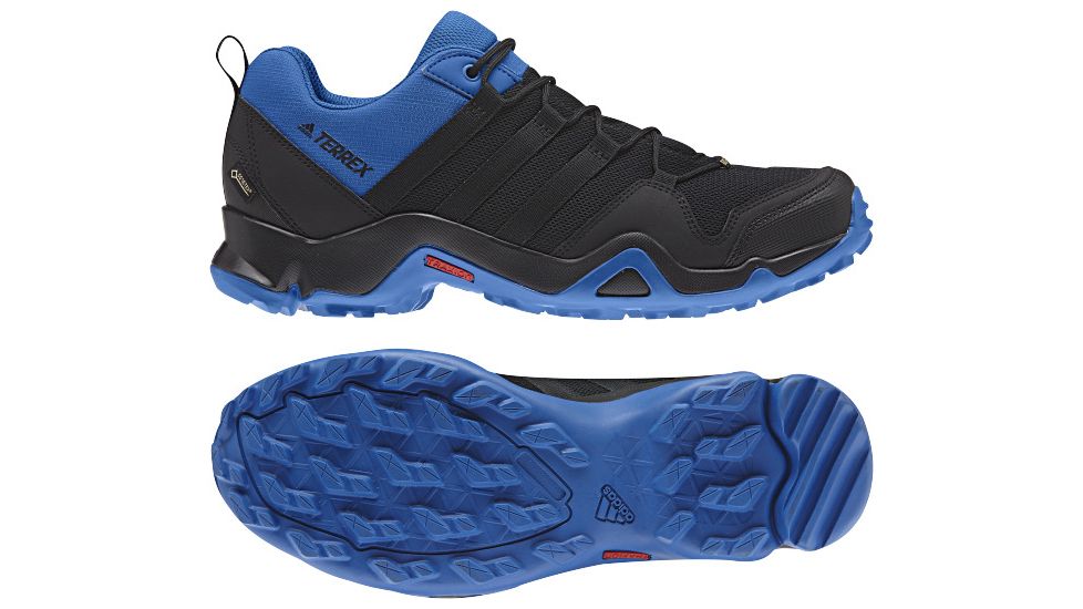 Adidas Terrex Men's Terrex AX2R GTX Hiking Shoes, Black/Black/Blue Beauty, 6 US, CM7717-6