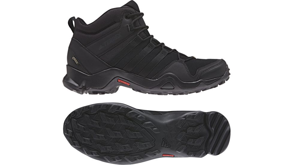 Adidas Terrex Men's Terrex AX2R Mid GTX Hiking Shoes, Black/Black/Black, 6 US, CM7697-6